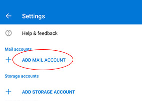 Adding an Exchange mailbox to Outlook for Android