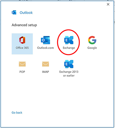 Adding an Exchange mailbox to Outlook 2019 on Windows 11